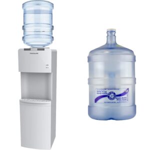 frigidaire water cooler/dispenser in white, standard and new wave enviro 5-gallon bpa free tritantm bottle