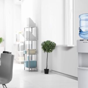 Frigidaire Water Cooler/Dispenser in White, Standard and New Wave Enviro 5-Gallon BPA Free TritanTM Bottle