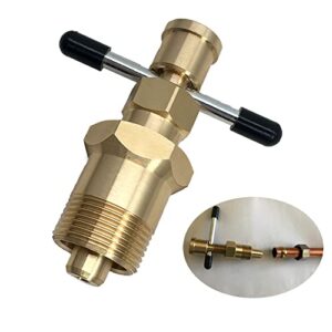 olive puller not damage the pipe olive remover ferrule puller corrosion-resistant compression ring removal tool suitable for brass pipes with diameters of npt 1/2" & npt 3/4" ferrule removal tool