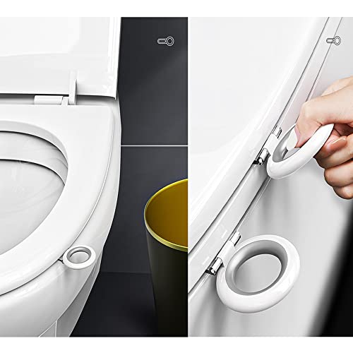 Wsaduop 2 PCS Toilet Lid Lifter, Toilet Seat Lifter Toilet Seat Handle Lifter Toilet Cover Lifter,Avoid Touching Toilet Cover Handle,White.