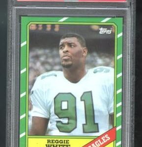 Reggie White Rookie Card 1986 Topps #275 PSA 7