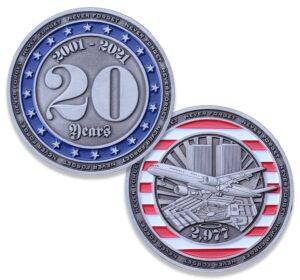 20 years: never forget 9-11 challenge coin! 20 years: never forget september 11th 2001. limited challenge coin 2" designed by military veterans
