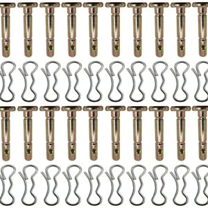 20 Pcs 738-04124A and 714-04040 Shear Pins and Cotter Pins for Cub Cadet MTD Troy Bilt Snow Throwers