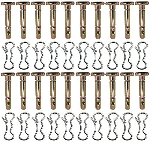 20 Pcs 738-04124A and 714-04040 Shear Pins and Cotter Pins for Cub Cadet MTD Troy Bilt Snow Throwers