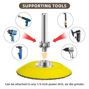 100PCS 2 Inch Sanding Discs Assorted 80-7000 Grits 2” Wet/Dry Sander Pads with 1/4” Shank Backing Plate and Hook & Loop Soft Foam Buffering Pad for Drill Grinder Rotary Tools Attachment