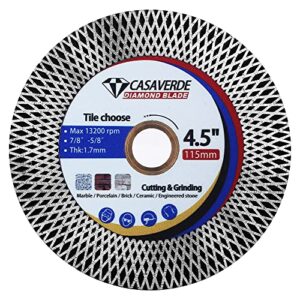 4.5" super tile blade diamond cutting blade for cutting and grinding granite marble porcelain tile