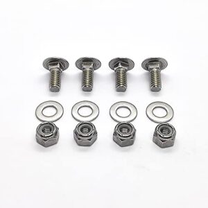 4pcs 784-5581a carriage bolts nuts and washers kit replacement 784-5581a shave plate scraper bar (5/16-18) 5/8"