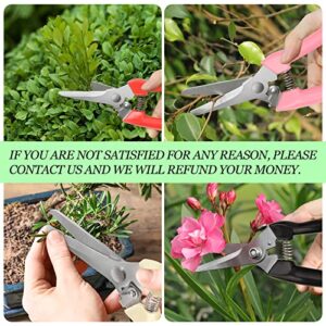 MEPEREZ garden scissors, pruning shears for gardening, lightweight plant clippers, for hedge, bonsai, floral, small stem, orchard and vegetable, 1 pack