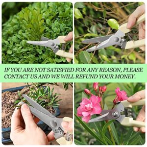 MEPEREZ garden scissors, pruning shears for gardening, lightweight plant clippers, for hedge, bonsai, floral, small stem, orchard and vegetable, 1 pack