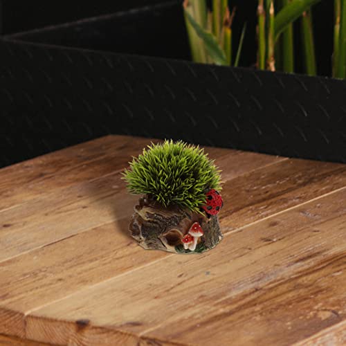 1pc Decorative Succulent Planter Wooden Log Succulent Pot Bonsai Planter Animal Pot Desktop Stand Pots Indoor Pots for Plants Desktop Flowerpot Flower Stand Resin to Climb