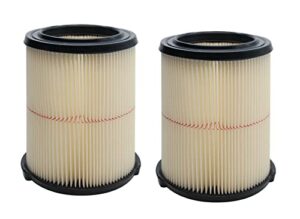 replacement filter for craftsman cmxzvbe38754 9-38754 red stripe general purpose wet dry vac filter for 5/6/8/12/16/32 gallon shop vacuums 2pack
