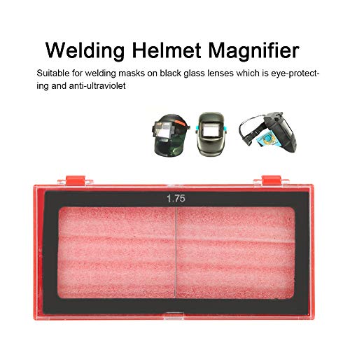 RUIRUIY Welding Glass Magnifier Lens,Eye-Protecting Welder Accessories 0.75/1.25/1.75/2.25(1.75)