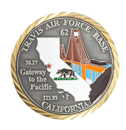 United States Air Force USAF Travis Air Force Base California Challenge Coin