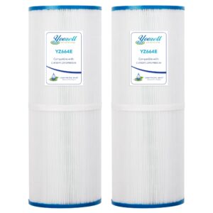 yoozell prb50-in spa filter cartridge compatible with unicel c-4950 50sq.ft guardian 413-212-02 filbur fc-2390 03fil1600 17-2380 darlly 40506 2 pack…