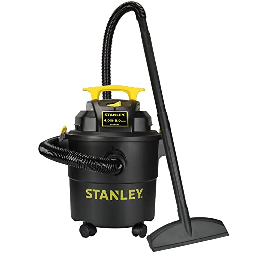 Stanley Wet Dry Vacuum, 5 Gallon Shop Vacuum with Blower, 4 Peak HP 3 in 1 Multifunctional Vacuum Cleaner for Home, Jobsite, Garage, Basement, Model: SL18115P