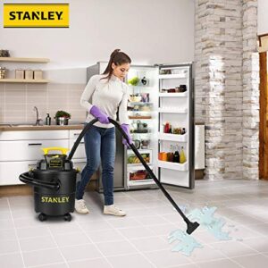 Stanley Wet Dry Vacuum, 5 Gallon Shop Vacuum with Blower, 4 Peak HP 3 in 1 Multifunctional Vacuum Cleaner for Home, Jobsite, Garage, Basement, Model: SL18115P