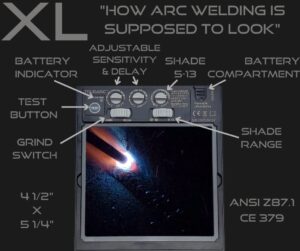truearc xl auto-darkening welding lens – true color filter – fits lincoln and miller hoods – adjustable shades 5-13