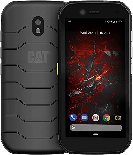 CAT Phone S42 H+ Plus 4G LTE Rugged (IP68, MIL SPEC 810H, 5.5 inch HD+, 1.8GHz Quadcore, 4200mAh, Dual SIM, 3GB/32GB (NOT Verizon Sprint Boost Cricket) (w/Fast Car Charger Bundle)