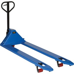 global industrial 4400 lb. capacity extra-long fork pallet jack truck, 27 x 70