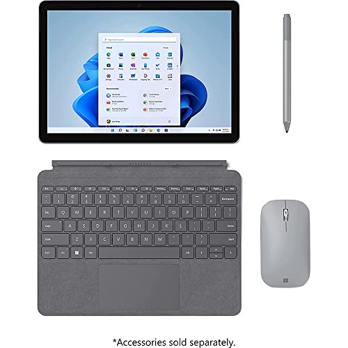 Microsoft 8VC-00001 Surface Go 3 10.5" Intel i3-10100Y 8GB/128GB SSD Touch Tablet Bundle with Signature Type Cover Keyboard + Deco Gear Portable Charger + Deco Gear Magnetic Wireless Sport Earbuds