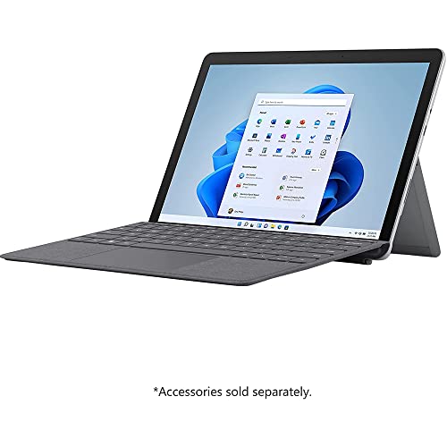 Microsoft 8VC-00001 Surface Go 3 10.5" Intel i3-10100Y 8GB/128GB SSD Touch Tablet Bundle with Signature Type Cover Keyboard + Deco Gear Portable Charger + Deco Gear Magnetic Wireless Sport Earbuds