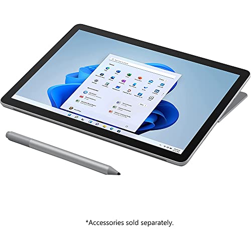 Microsoft 8VC-00001 Surface Go 3 10.5" Intel i3-10100Y 8GB/128GB SSD Touch Tablet Bundle with Signature Type Cover Keyboard + Deco Gear Portable Charger + Deco Gear Magnetic Wireless Sport Earbuds