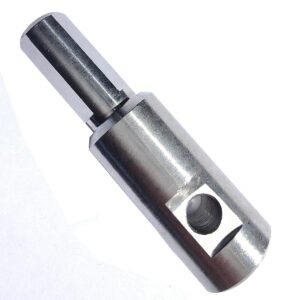 304 stainless steel ice auger drill adapter fits drill chuck: 1/2" plus and 1/4" hole for 1/4"-20 wing bolts & locking screws
