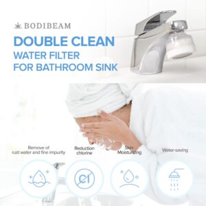 BODIBEAM Bathroom Sink Filter, Sink Faucet Filter, Bathroom Faucet Filter, Sink Water Filter for Washing Face, Sink Filter Water Faucet for Skin, Gifts for Women, Stocking Stuffers for Adults