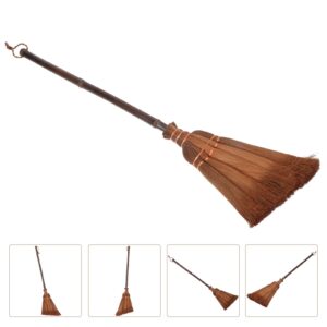 Straw Broom Dust Floor Cleaning: Sweeping Broom Household Manual Straw Braided Small Broom Cleaning Supplies