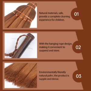 Straw Broom Dust Floor Cleaning: Sweeping Broom Household Manual Straw Braided Small Broom Cleaning Supplies