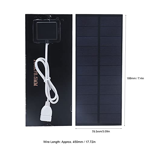 Solar Panel, Portable Easy To Use Solar Charger Wide Application for Greenhouse for Car Battery for Solar Street Light