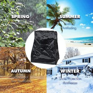 UCARE Outdoor Steel Patio Fireplace Cover Waterproof 420D Oxford Square Hexagon Pagoda Fire Pit Fireplace Dust Covers with Drawstring