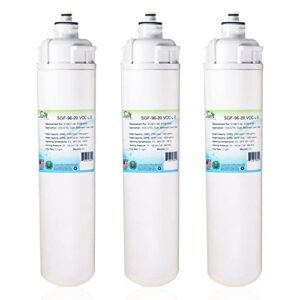 swift green filters sgf-96-20 voc-l-s compatible for ev9611-00,ev9610-00,ev9612-11,ev9612-16 commercial water filter (3 pack),made in usa