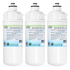 swift green filters sgf-96-06 voc-l-s-b compatible for eev9618-07,ev9618-01,ev9618-02 commercial water filter (3 pack),made in usa