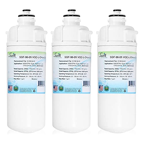 Swift Green Filters SGF-96-05 VOC-L-Chlora-S-B Compatible for EV9617-06,EV9617-22,EV9618-36 Commercial Water Filter (3 Pack),Made in USA