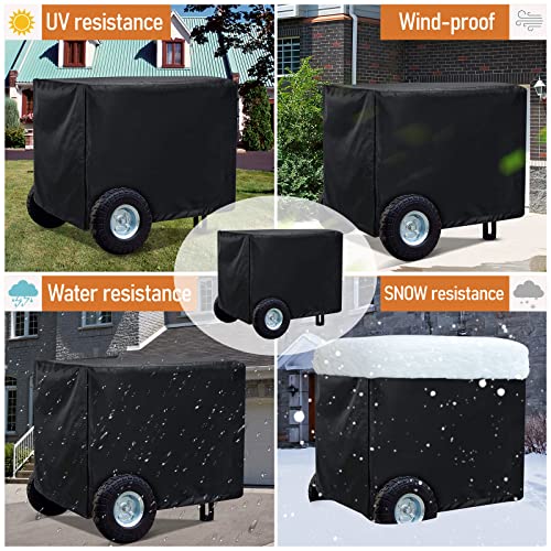 DZHF Generator Cover Generator Covers Heavy Duty Waterproof Suitable For 5000-10000 Watts Generac Generator Cover (38in*30in*28in)