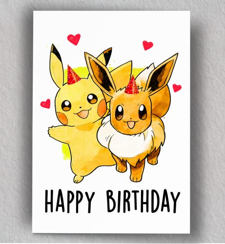 ChuVee Birthday Card | Cute Birthday Card | Kid's Birthday Card | Art | Blank Card