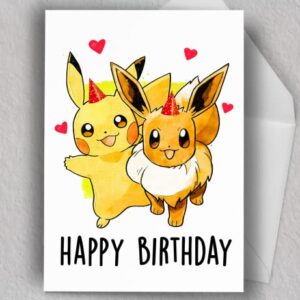 ChuVee Birthday Card | Cute Birthday Card | Kid's Birthday Card | Art | Blank Card