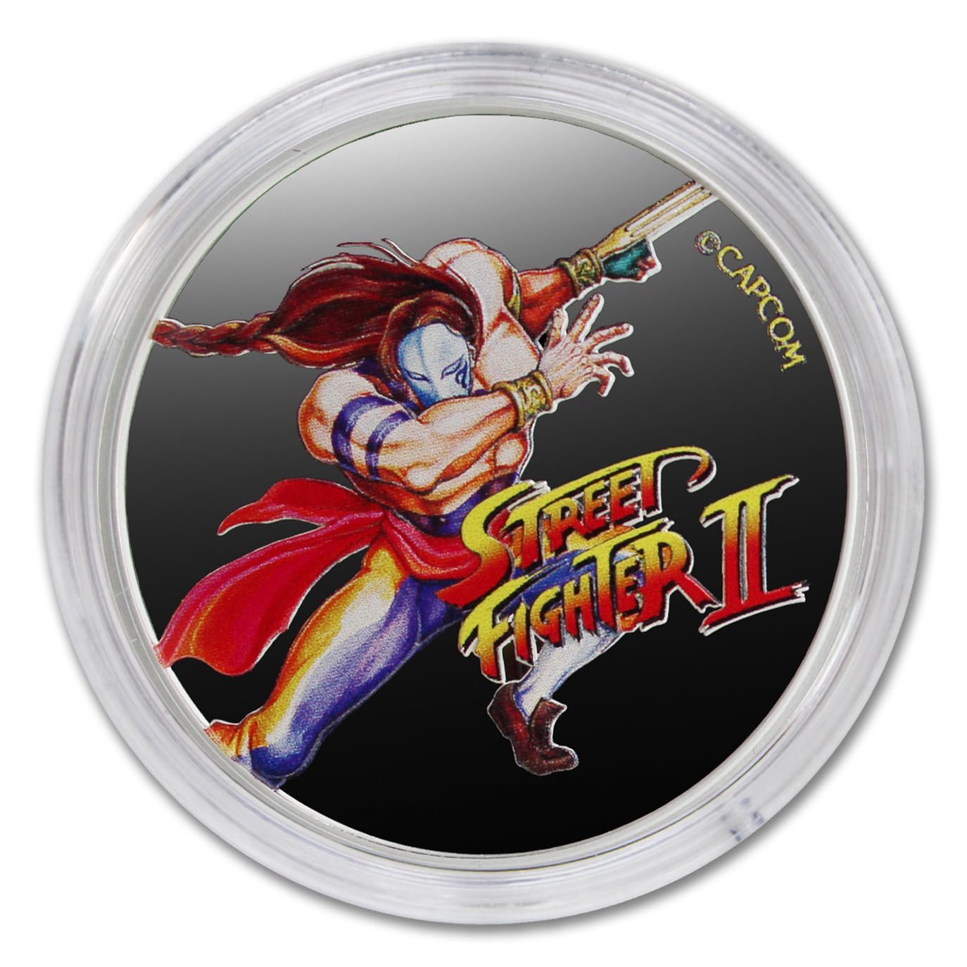 2021 Set of (4) 1 oz Silver Fiji Street Fighter 30th Anniversary Coins (Vega - Chun-Li - M Bison - Ryu) Brilliant Uncirculated (in Capsule) with Certificates of Authenticity 50c BU