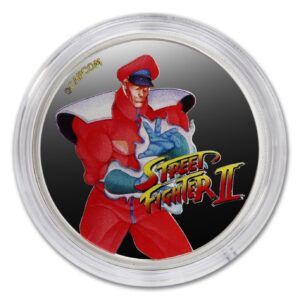 2021 Set of (4) 1 oz Silver Fiji Street Fighter 30th Anniversary Coins (Vega - Chun-Li - M Bison - Ryu) Brilliant Uncirculated (in Capsule) with Certificates of Authenticity 50c BU