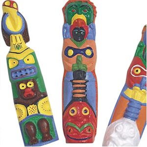 s&s worldwide totem pole, 9" length, 2" width, 1-1/4" height, pack of 120