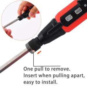 MAKINGTEC Cordless Screwdriver,Rechargeable Electric Screwdriver 3.6V 900mAh Li-ion Battery Include 33Pcs Screw Bits Set and Bit Holder,USB Charging Portable Power Screwdriver with LED Work Light