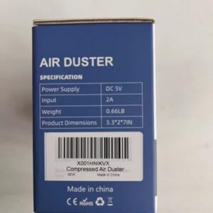 Electric Air Duster, Cordless Air Duster, Rechargeable Compressed Air Duster, 33000 RPM Air Blower, Two Smart Start Modes, Good Replacement for Compressed Air Can, Reusable Dust Destroyer…