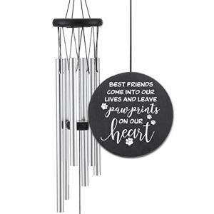 wind chime outdoor indoor, beautiful for patio garden porch backyard balcony or home décor, memorial windchimes for loss of loved one, sympathy wind chimes gifts for pets dogs cats.