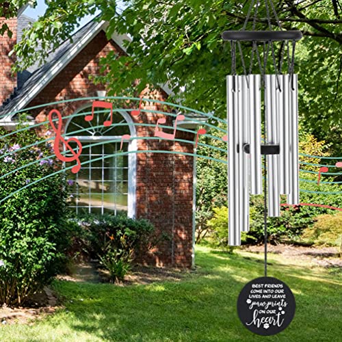 Wind Chime Outdoor Indoor, Beautiful for Patio Garden Porch Backyard Balcony or Home Décor, Memorial Windchimes for Loss of Loved one, Sympathy Wind Chimes Gifts for Pets Dogs Cats.