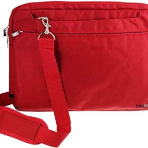 Navitech Red Water Resistant Tablet Bag - Compatible with Coopers 10 inch Android Tablet