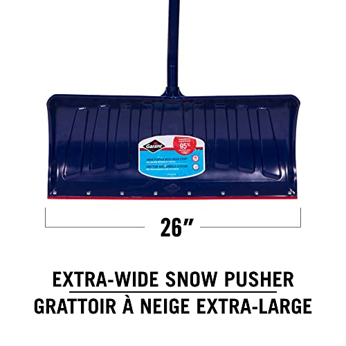 26" Poly Blade Snow Pusher, with Nylon Wear Strip