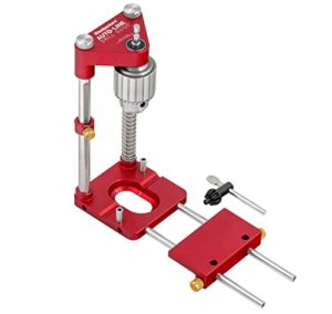 woodpeckers auto line drill guide, portable drill guide, drill up to 2 inch holes, versatile base and fence system
