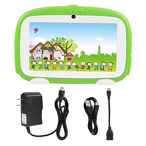 Children Tablet PC, Embellish Radical Novel Appealing for Outdoor(Green, U.S. regulations)