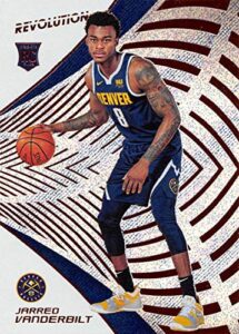 2018-19 panini revolution basketball #102 jarred vanderbilt rc rookie card denver nuggets rookie official nba trading card by panini